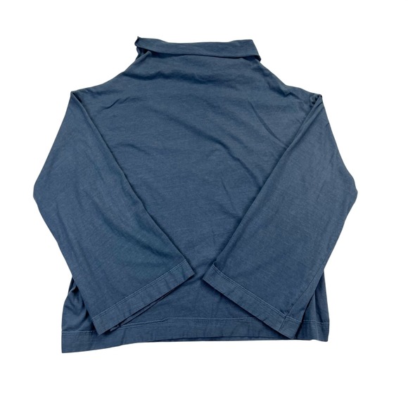 We The Free Funnel Neck Top Womens S Blue Oversized Boho Cotton OB1122008 - Picture 5 of 9